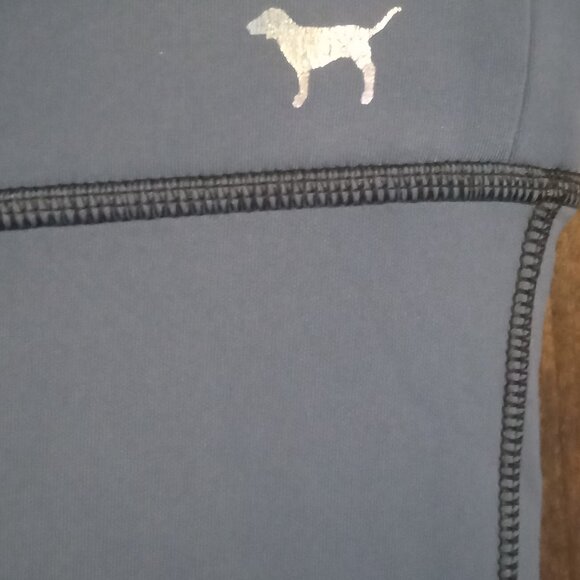 Victoria's Secret PINK *Reversible* Women's Black and Blue Leggings - Picture 3 of 7